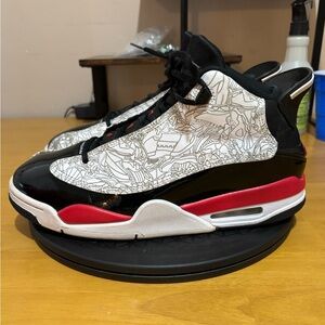 JORDAN DUB ZERO “FIRE RED” SNEAKERS MENS.